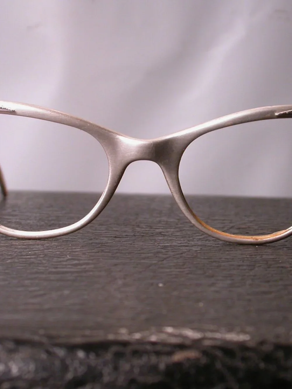 Vintage Liberty Fancy Aluminium Cat Eye Eyeglasses Frames Made In USA